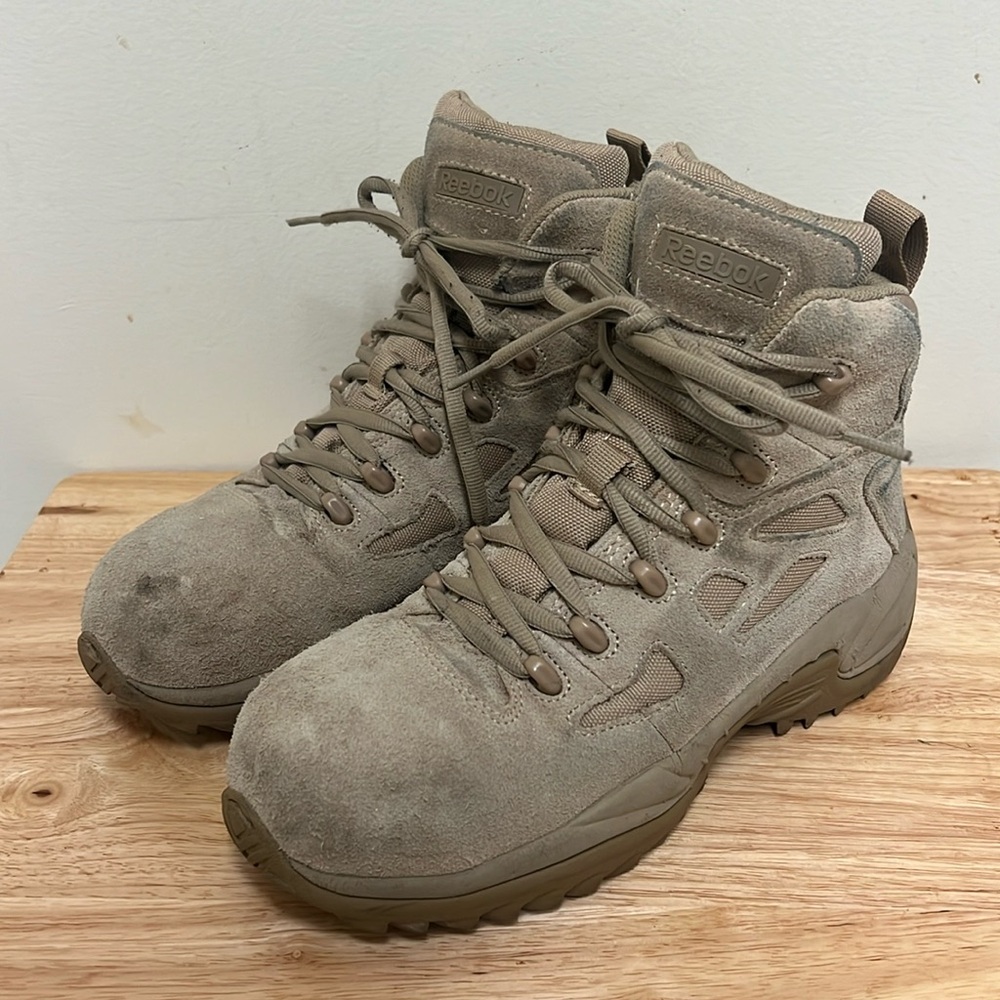 Reebok Rapid Response Tan Boots Size 7.5